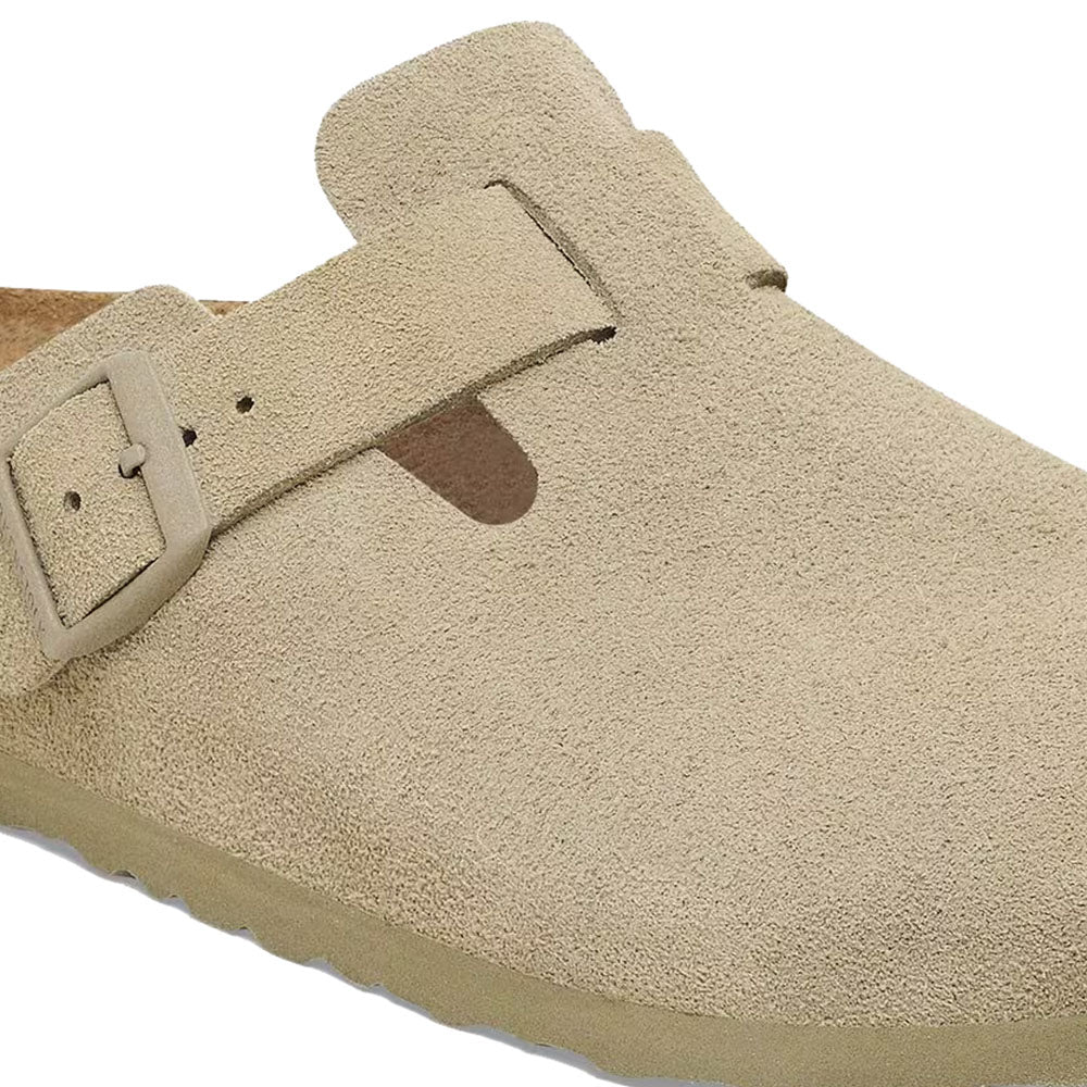 BOSTON SUEDE LEATHER FADED KHAKI