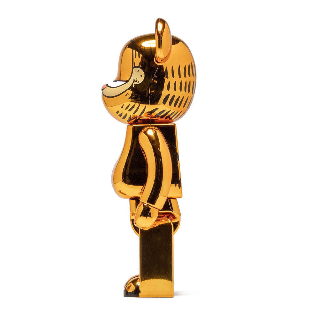 BEARBRICK 1000% GARFIELD GOLD CHROME
