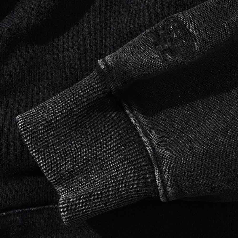 BASIC PULLOVER HOOD WASHED BLACK