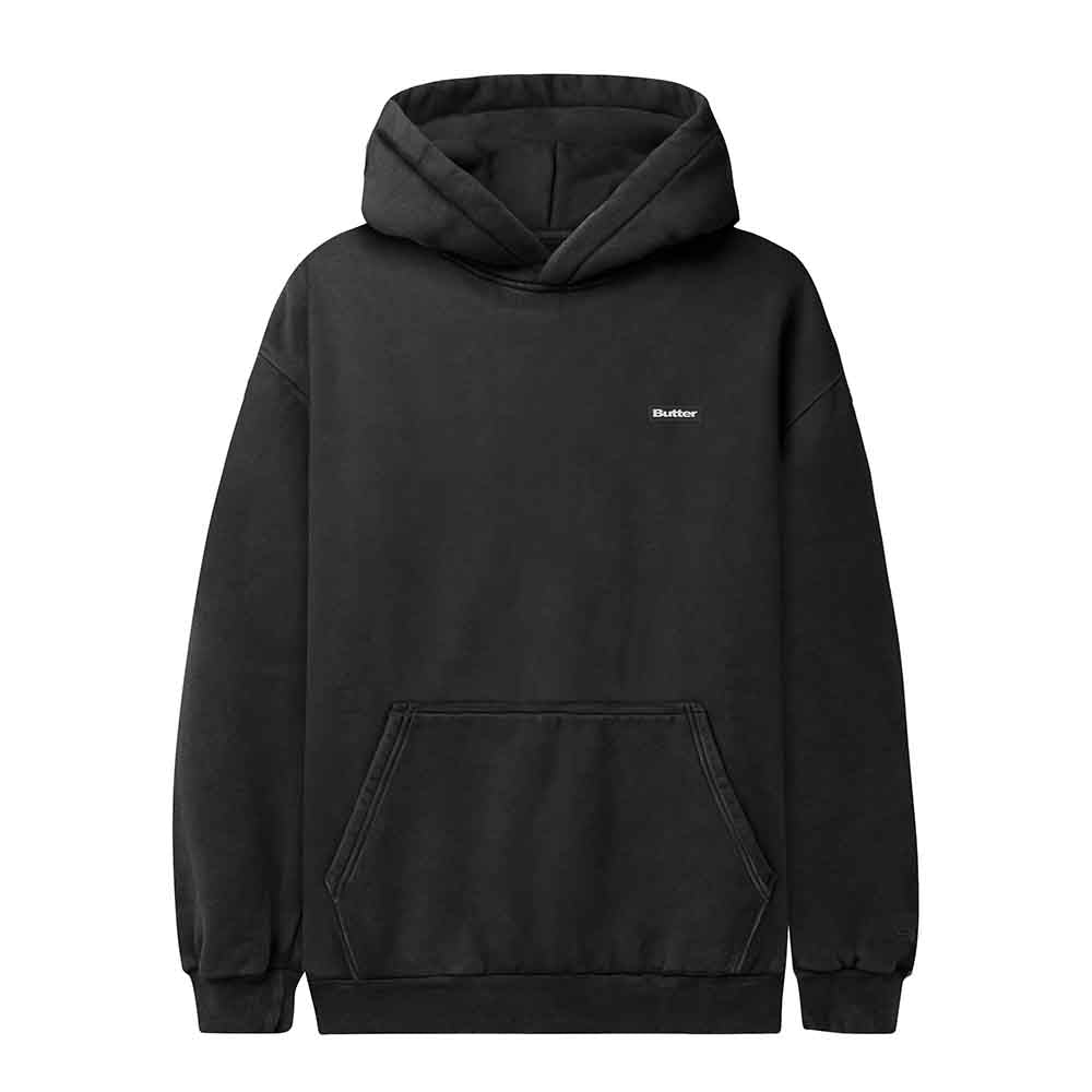 BASIC PULLOVER HOOD WASHED BLACK