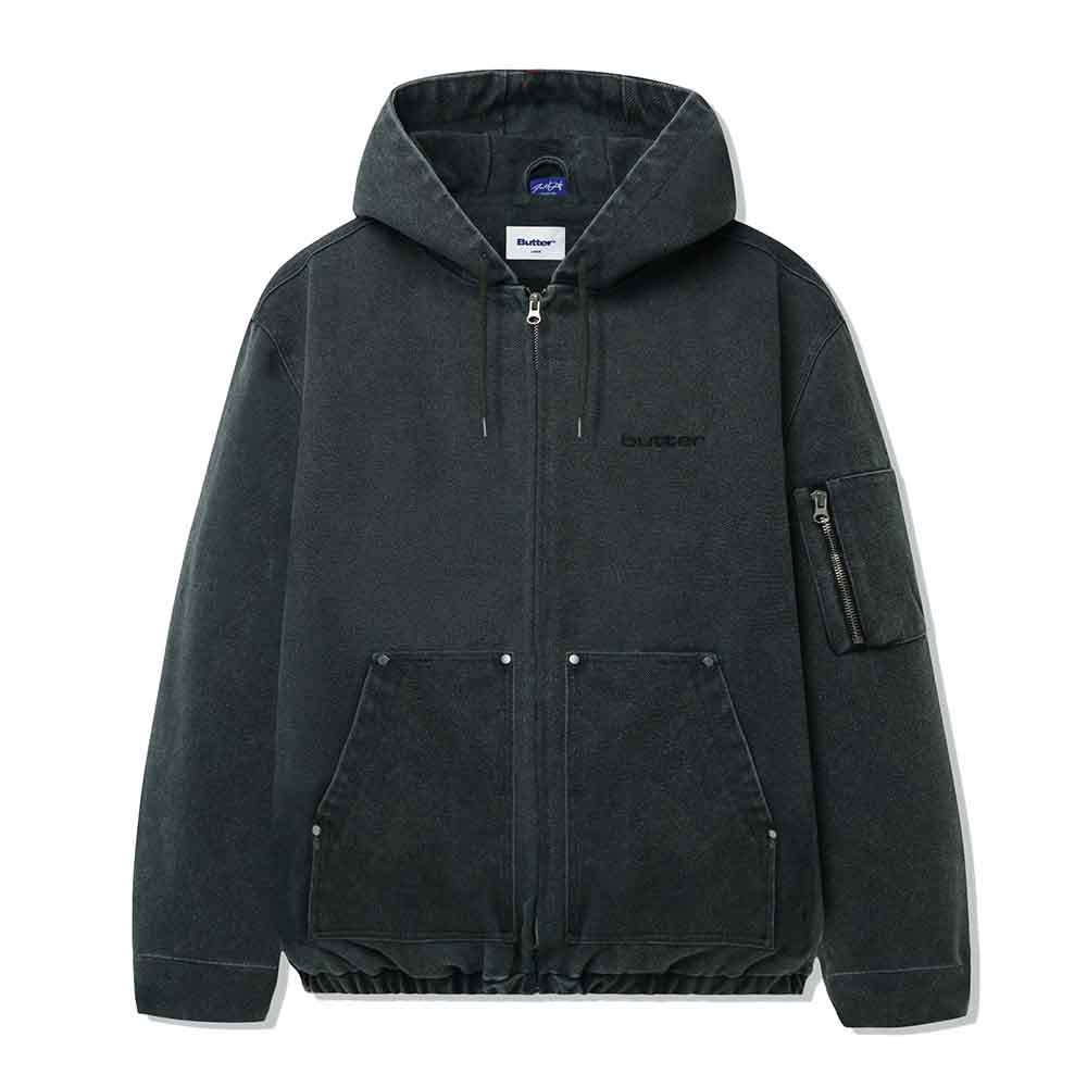 DAVIDE WORK JACKET WASHED BLACK
