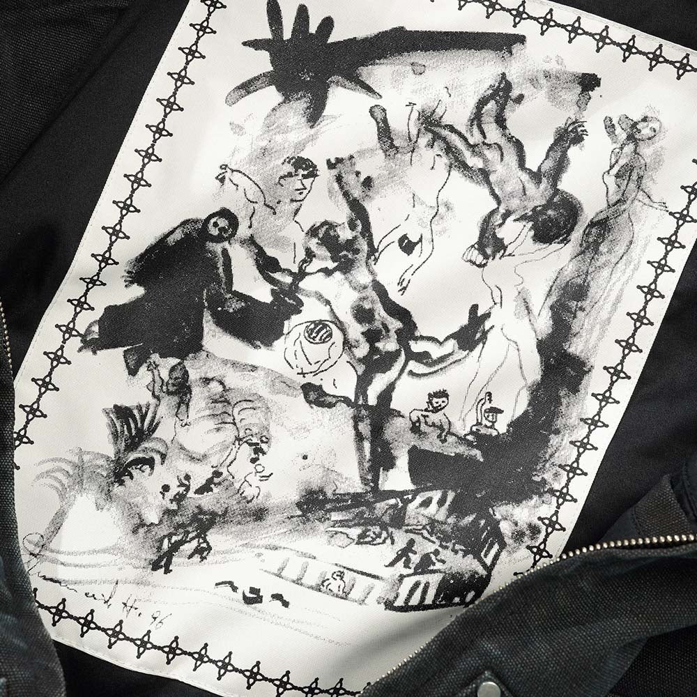 DAVIDE WORK JACKET WASHED BLACK