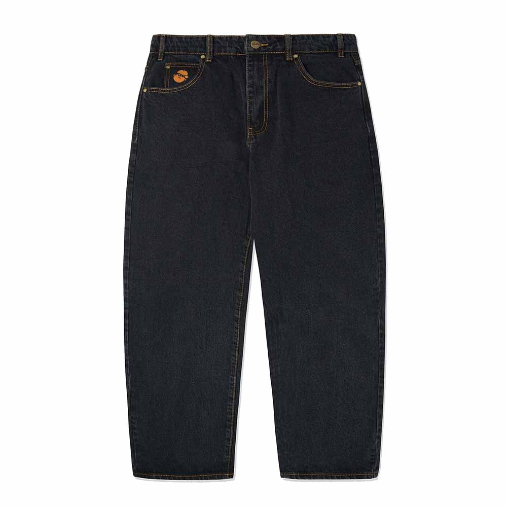 SANTOSUOSSO DENIM JEANS WASHED BLACK