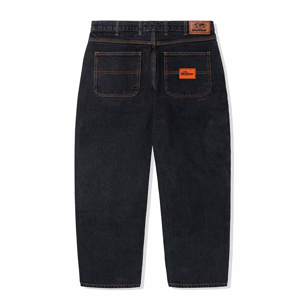 SANTOSUOSSO DENIM JEANS WASHED BLACK
