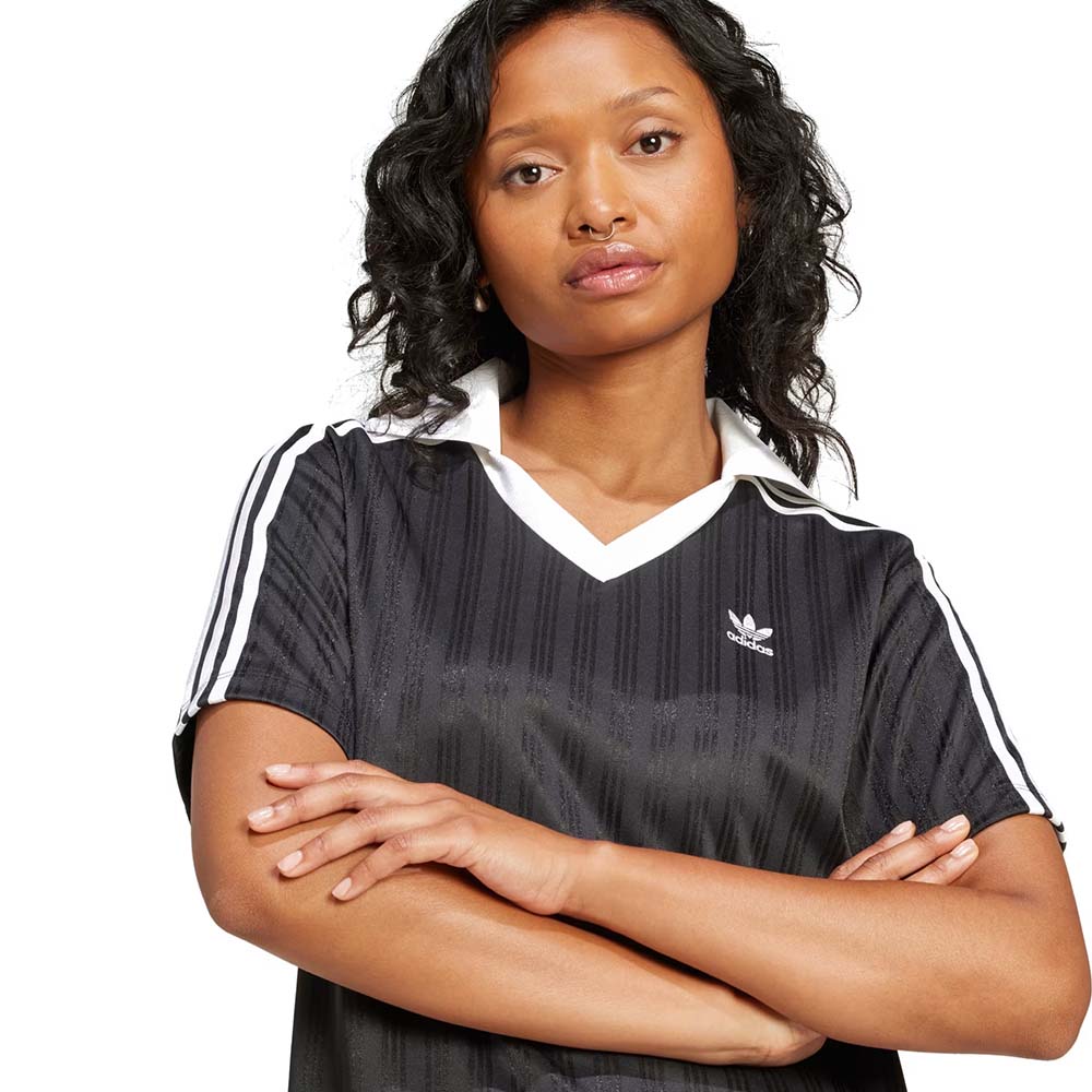 ADICOLOR FOOTBALL JACQUARD V-NECK DRESS