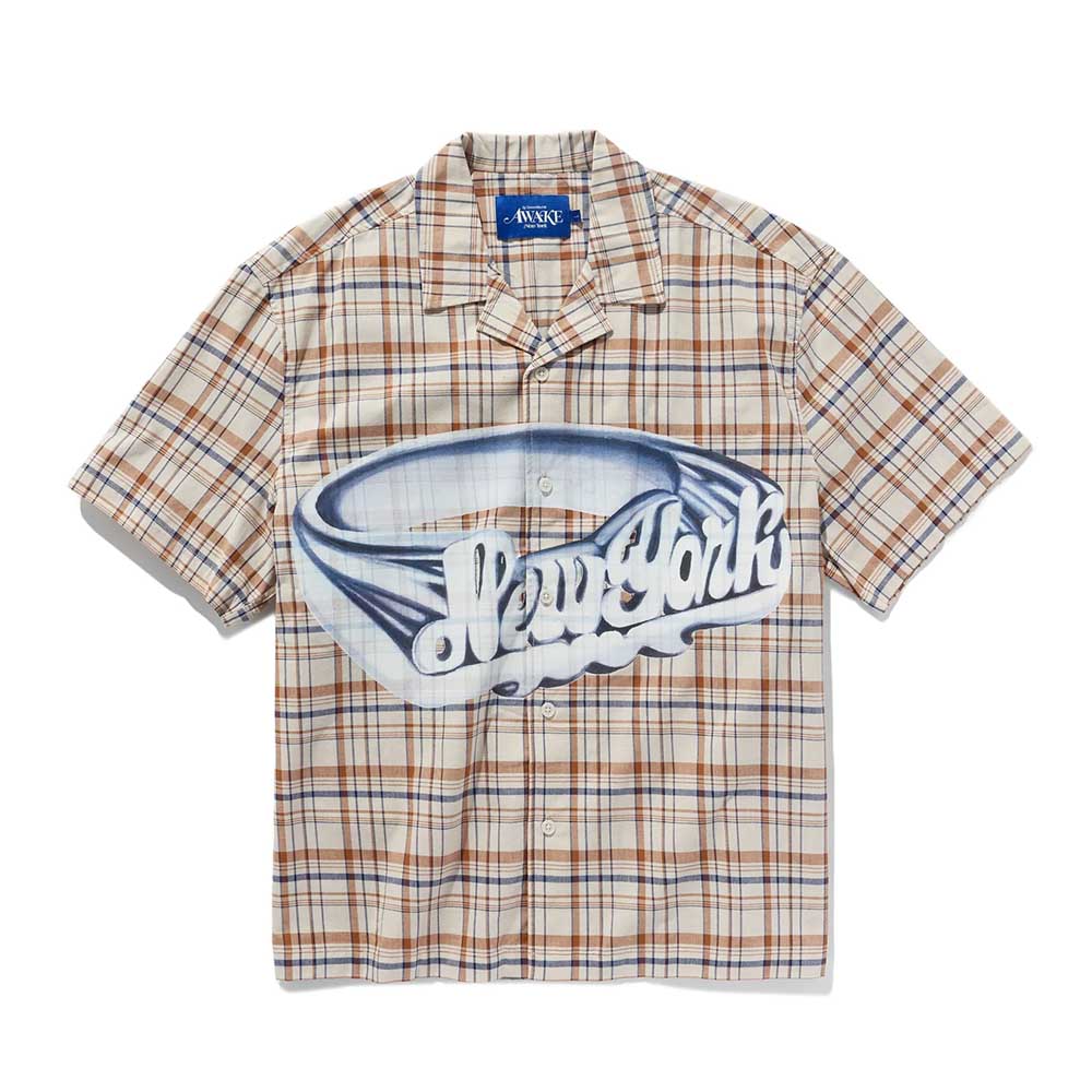 PRINTED CAMP COLLAR SHIRT