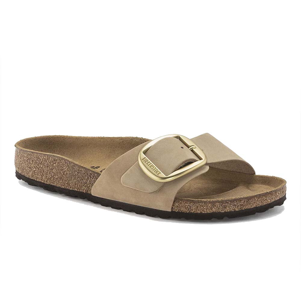 MADRID BIG BUCKLE NUBUCK LEATHER SANDCASTLE BEIGE