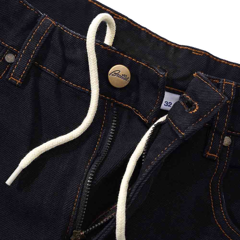 BAGGY DENIM SHORTS WASHED BLACK