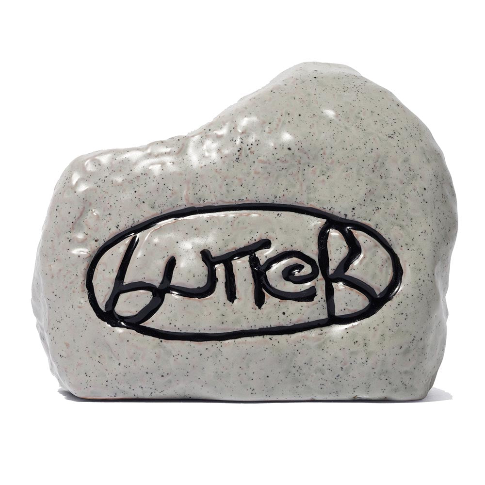 CERAMIC ROCK INCENSE HOLDER STONE O/S