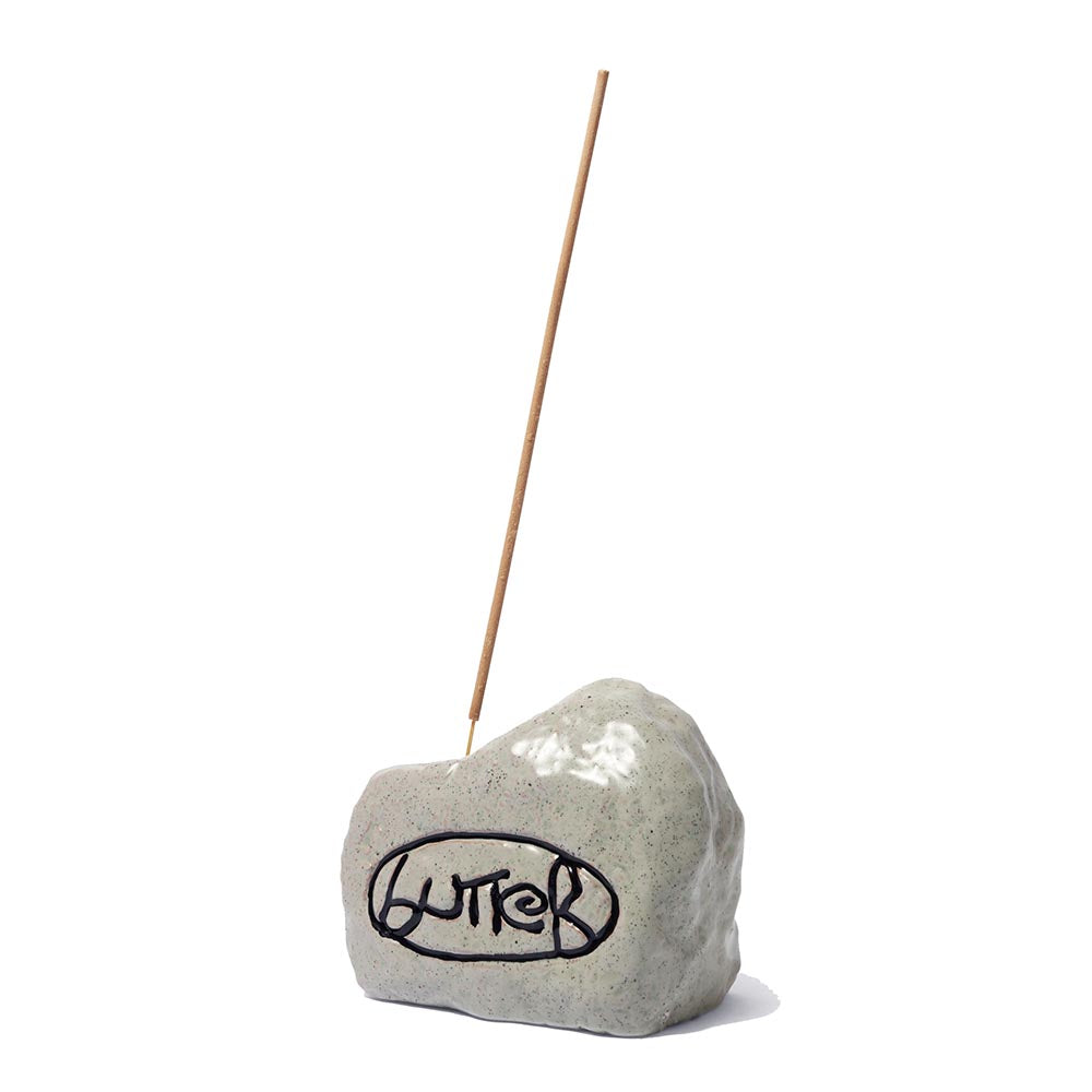 CERAMIC ROCK INCENSE HOLDER STONE O/S