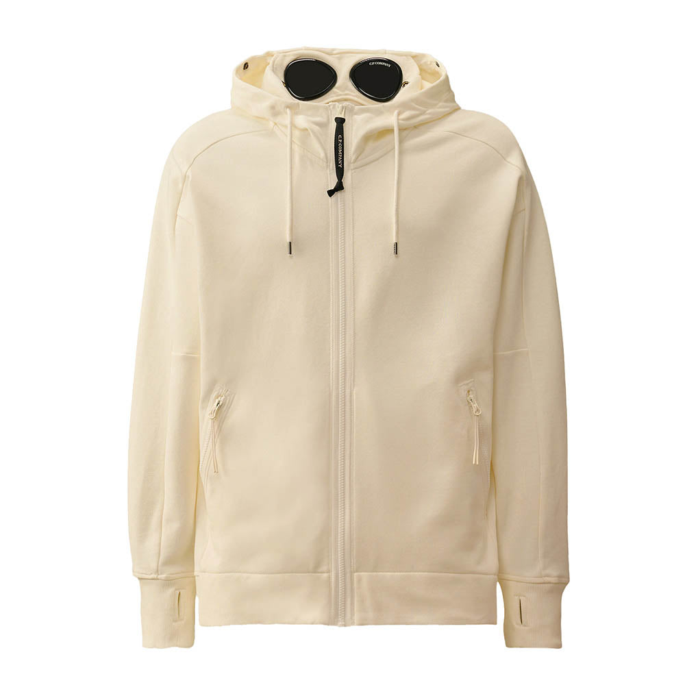 DIAGONAL RAISED FLEECE GOGGLE SWEATSHIRT