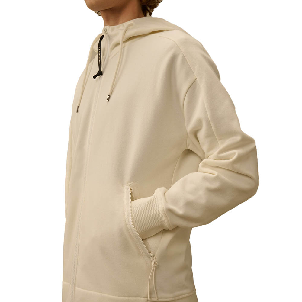 DIAGONAL RAISED FLEECE GOGGLE SWEATSHIRT