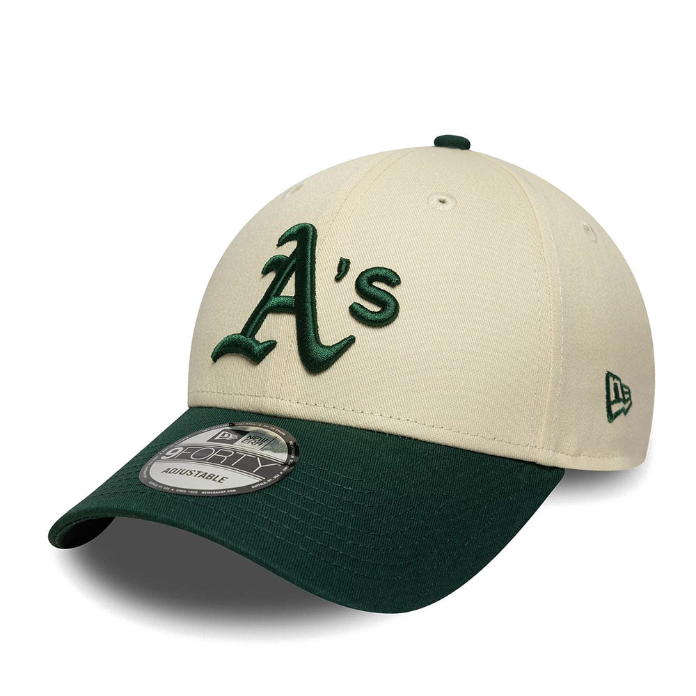 OAKLAND ATHLETICS COLOUR BLOCK CREAM 9FORTY ADJUSTABLE CAP