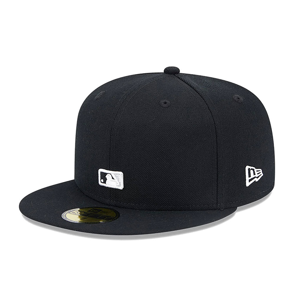 CHICAGO WHITE SOX REVERSE LOGO BLACK 59FIFTY FITTED CAP