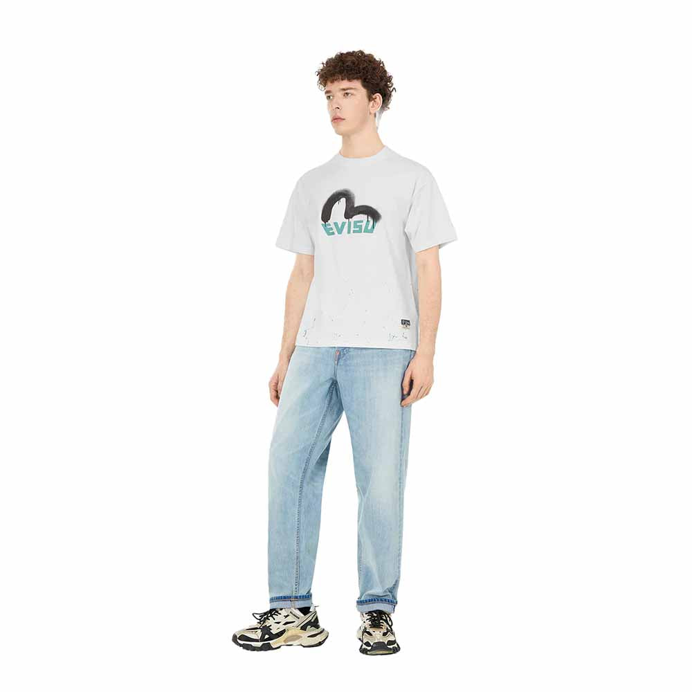 LOGO AND SEAGULL PRINT RELAX FIT T-SHIRT