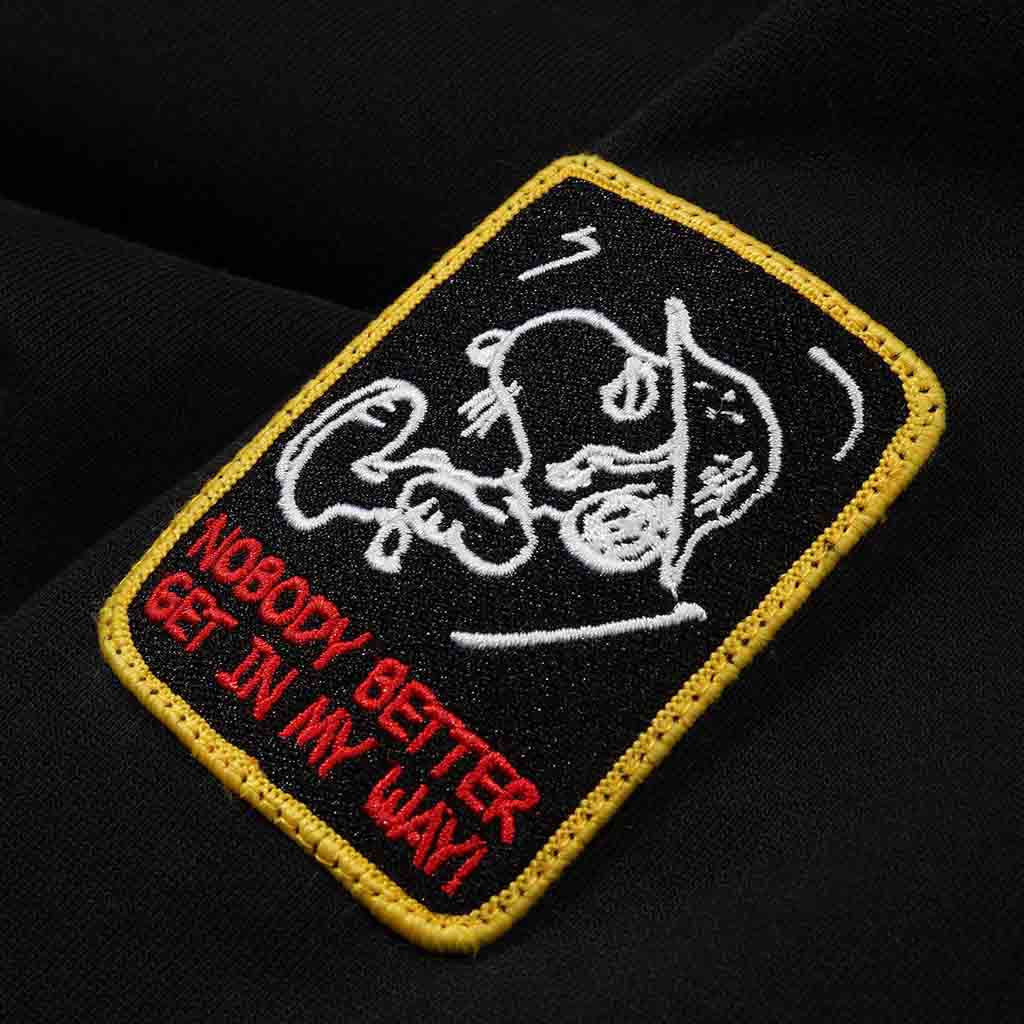 PATCHES ZIP-THRU HOOD