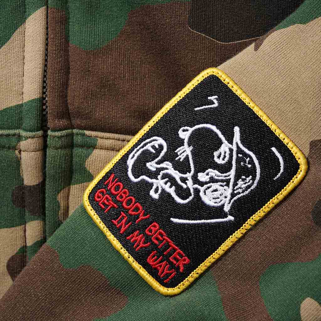 PATCHES ZIP-THRU HOOD