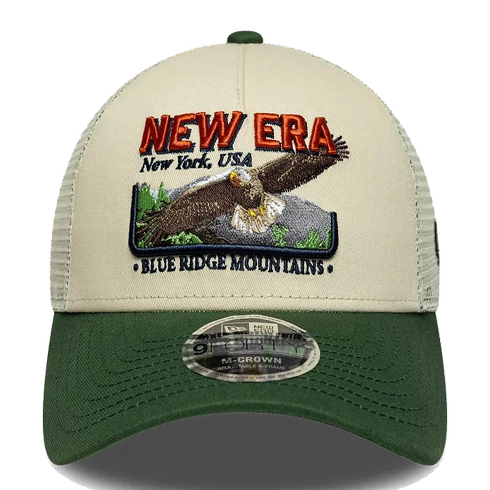 NEW ERA GRAPHIC CREAM 9FORTY M-CROWN A-FRAME TRUCKER CAP