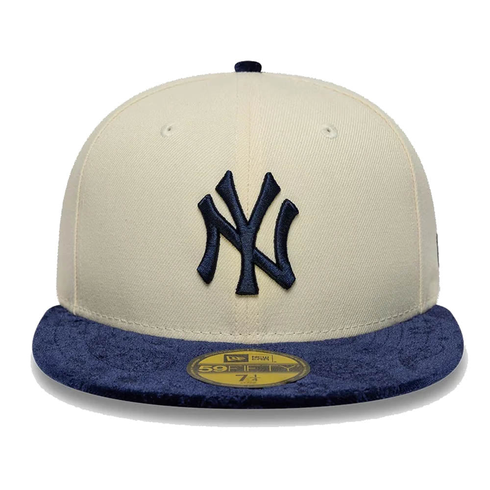 NEW YORK YANKEES MLB PAISLEY VISOR CREAM 59FIFTY CAP