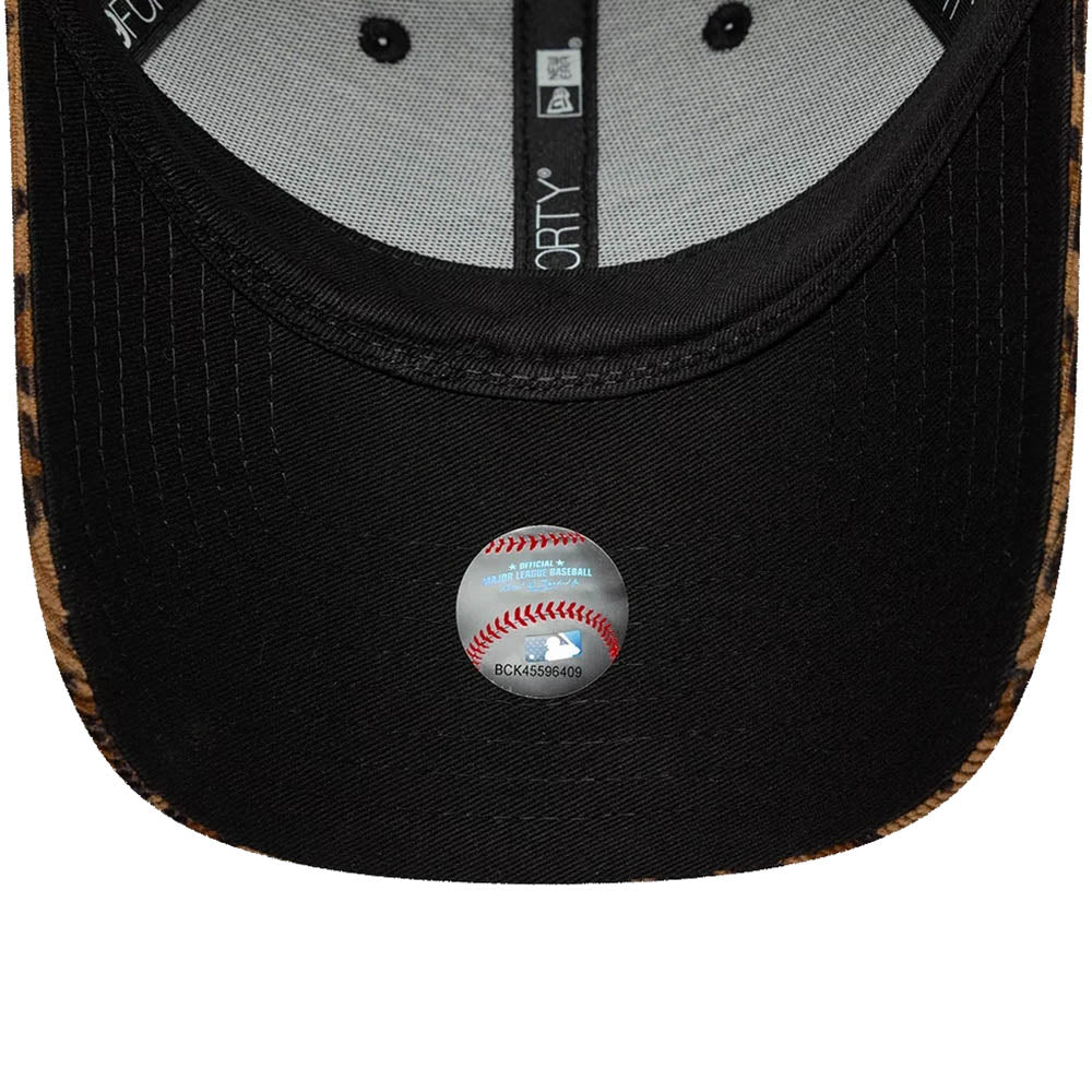 NEW YORK YANKEES WOMENS MLB LEOPARD CORD BEIGE 9FORTY CAP