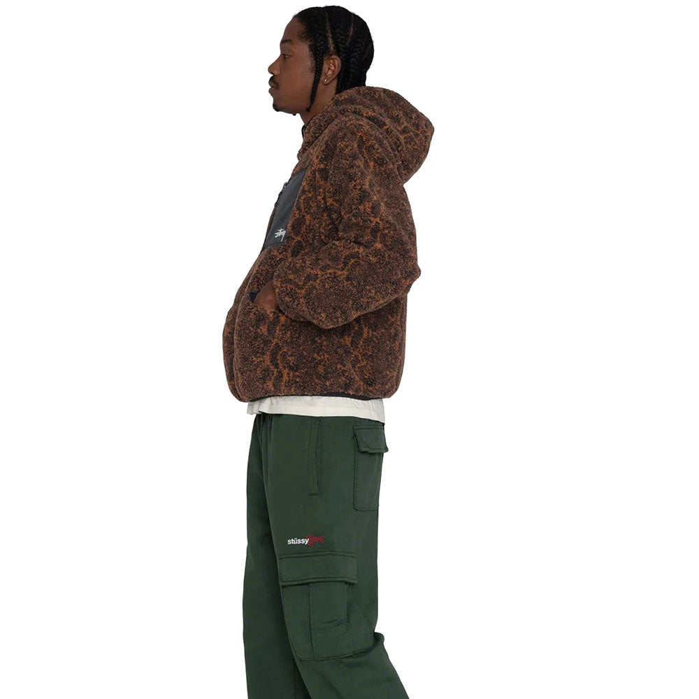 SNAKE JACQUARD SHERPA JACKE