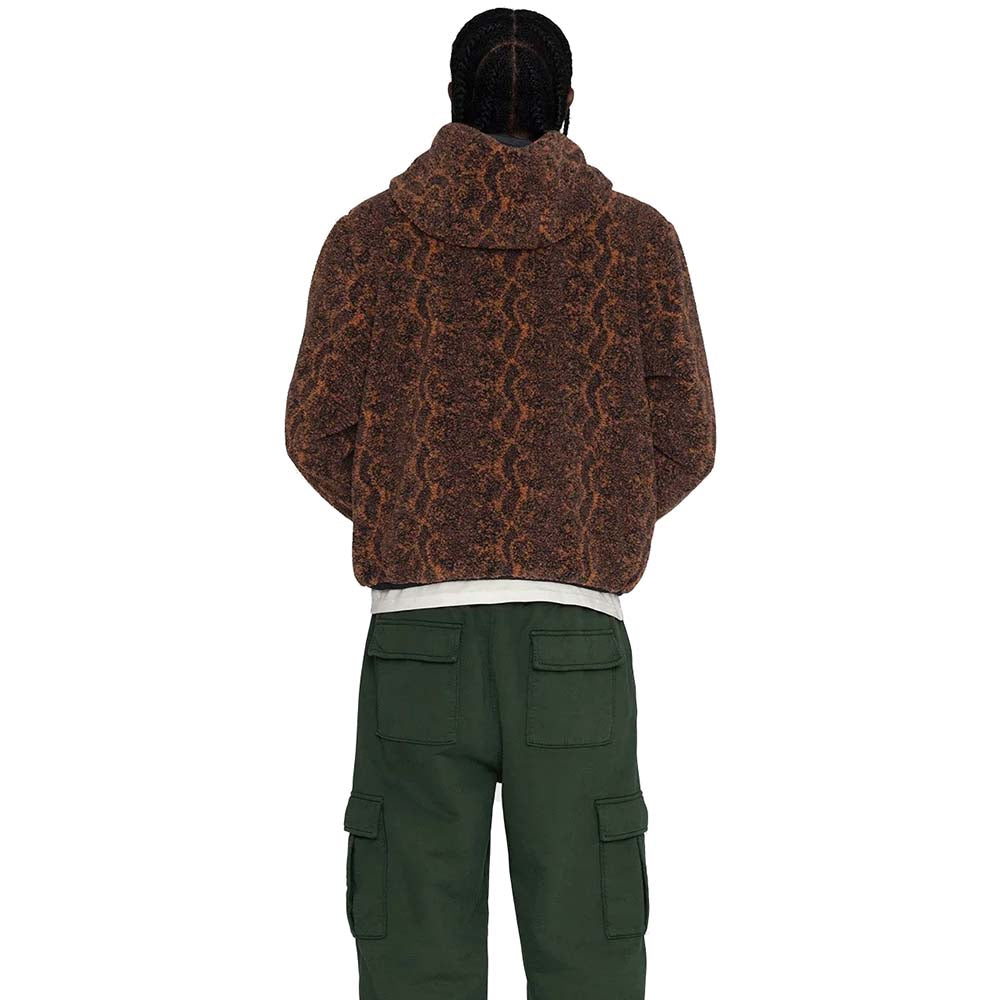 SNAKE JACQUARD SHERPA JACKE