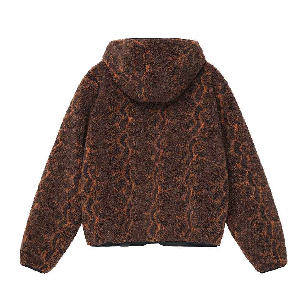 SNAKE JACQUARD SHERPA JACKE