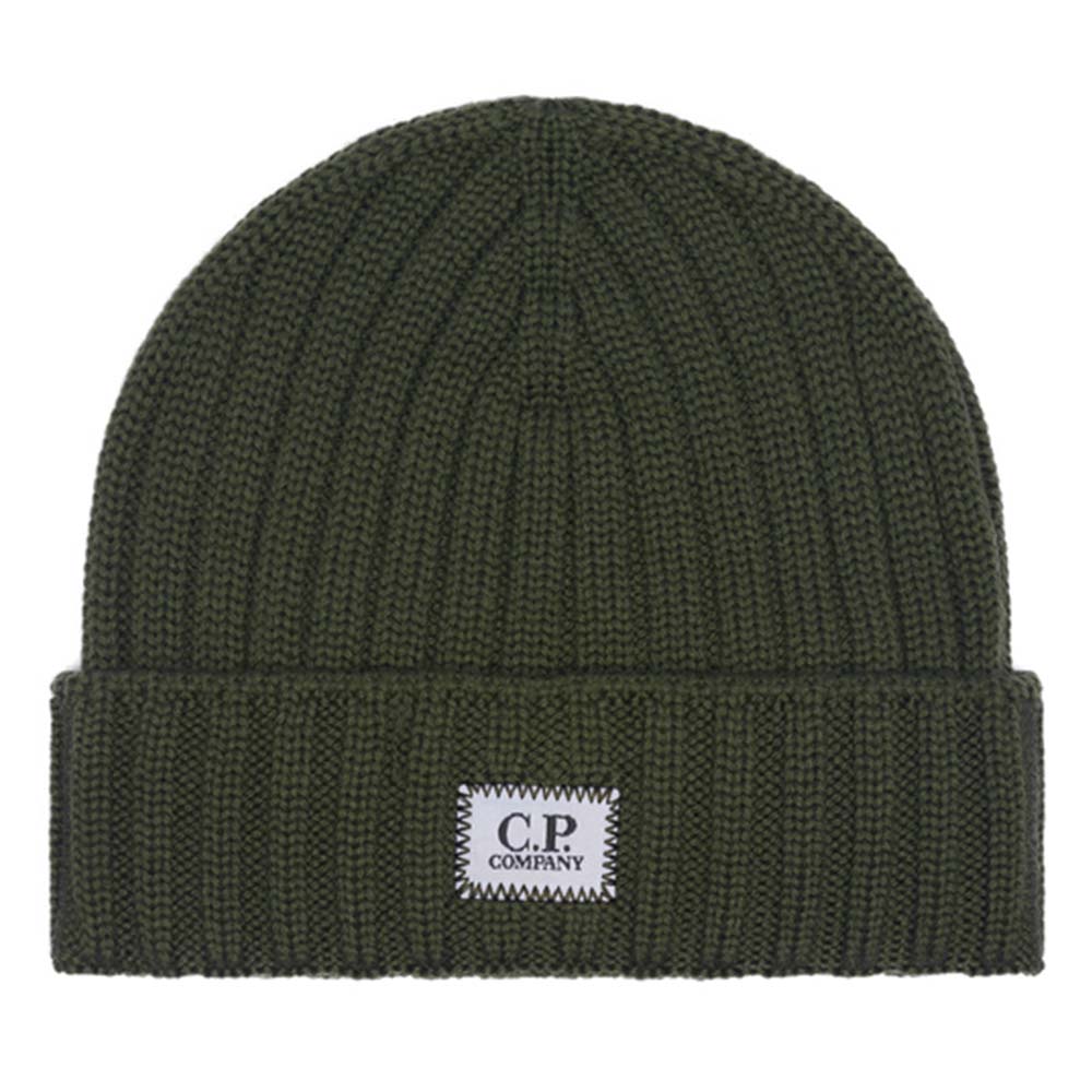 EXTRA FEINES MERINO WOOL LOGO BEANIE