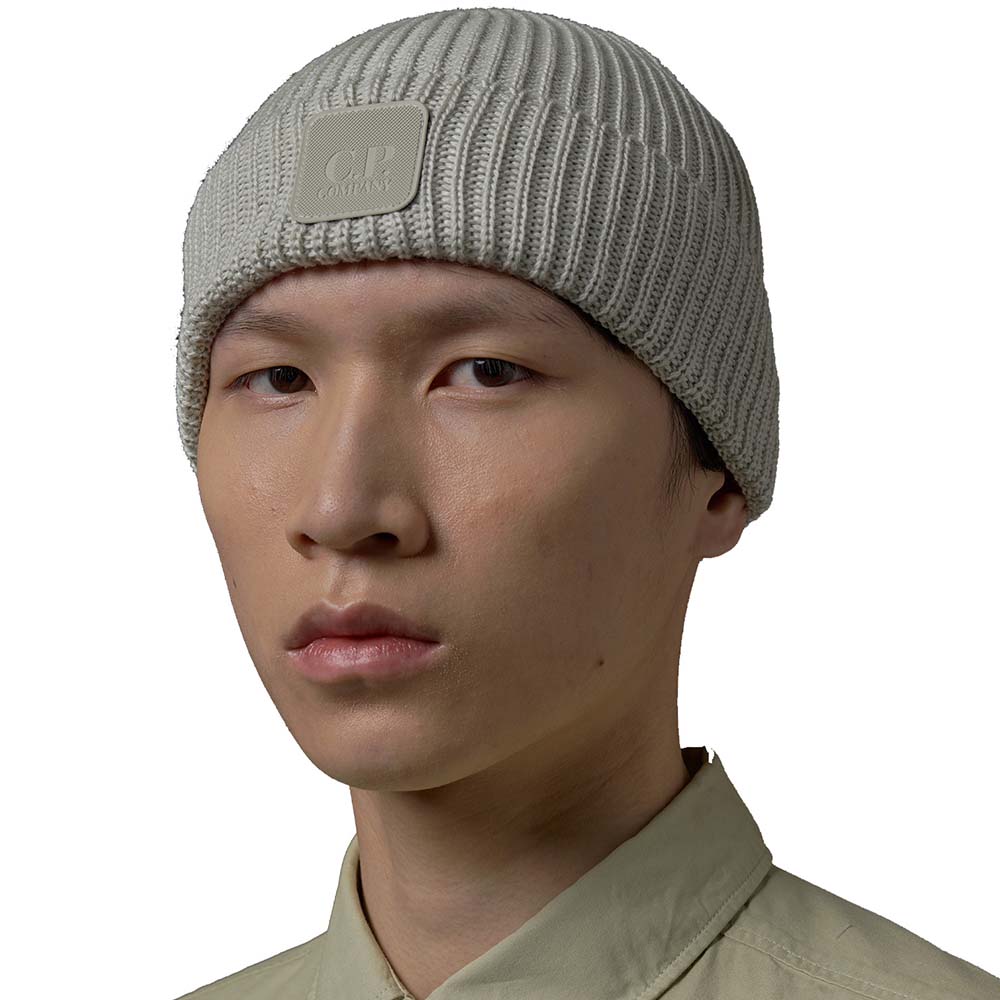 METROPOLIS SERIE MERINO WOOL LOGO BEANIE
