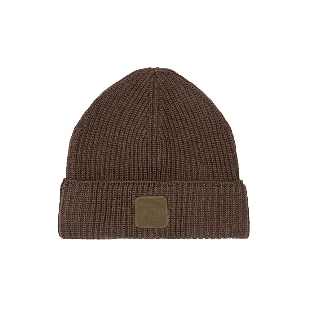 METROPOLIS SERIE MERINO WOOL LOGO BEANIE