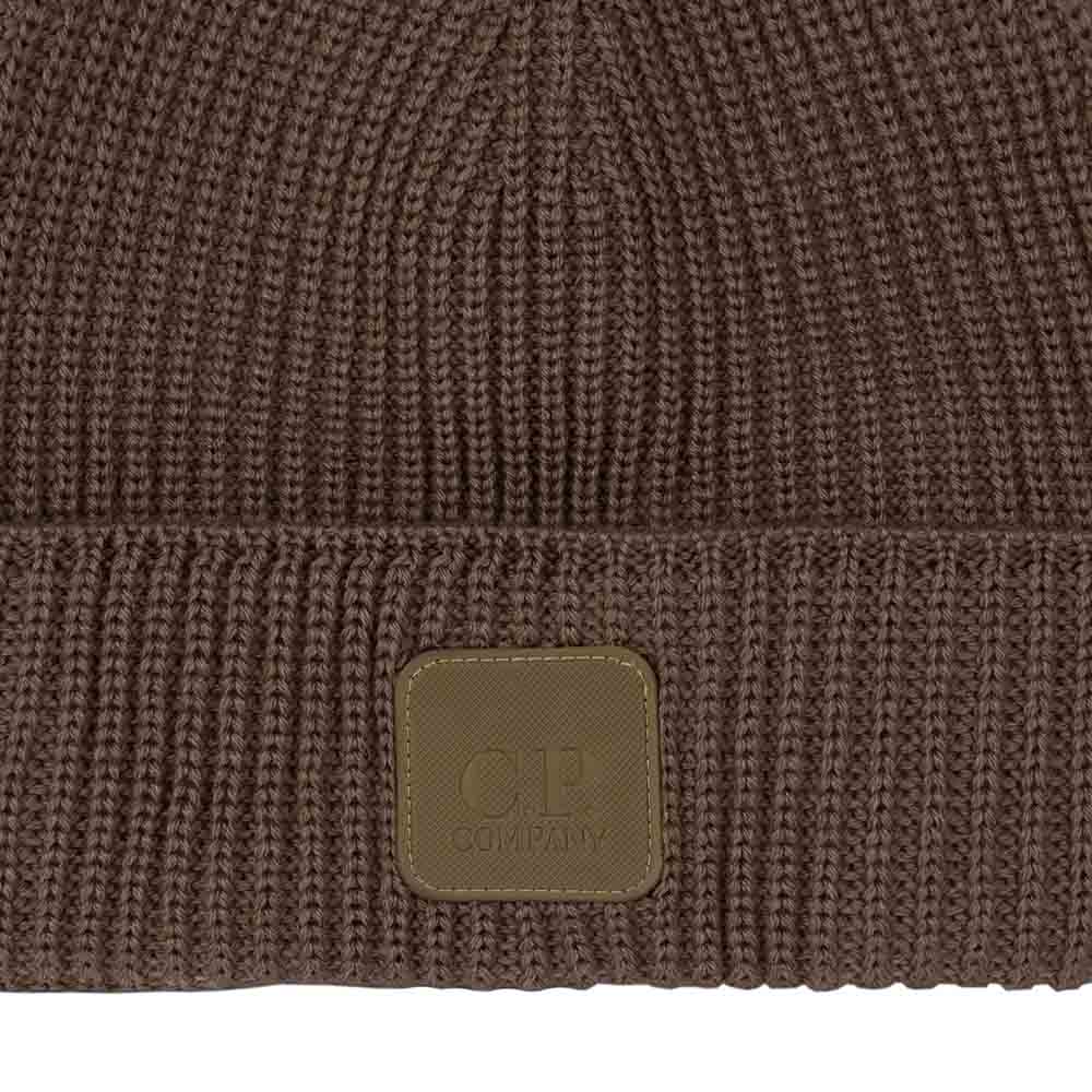 METROPOLIS SERIE MERINO WOOL LOGO BEANIE