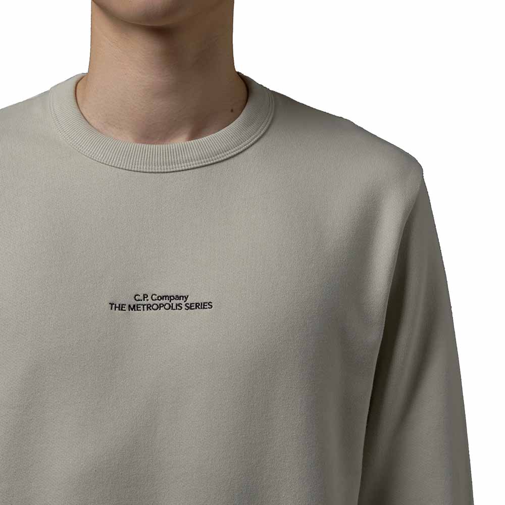 METROPOLIS SERIE DIAGONAL RAISED FLEECE SWEATSHIRT