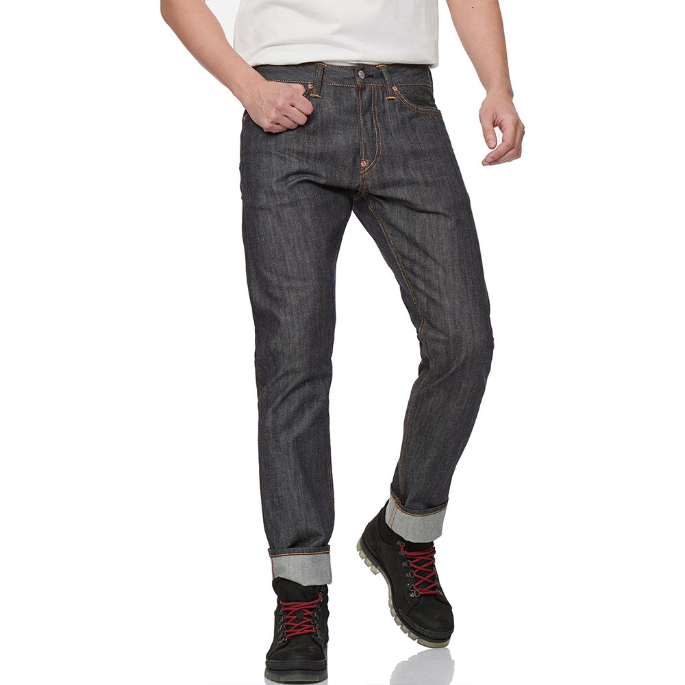 DAICOCK PRINT MIT EMBROIDERED KAMON CARROT FIT JEANS #2017