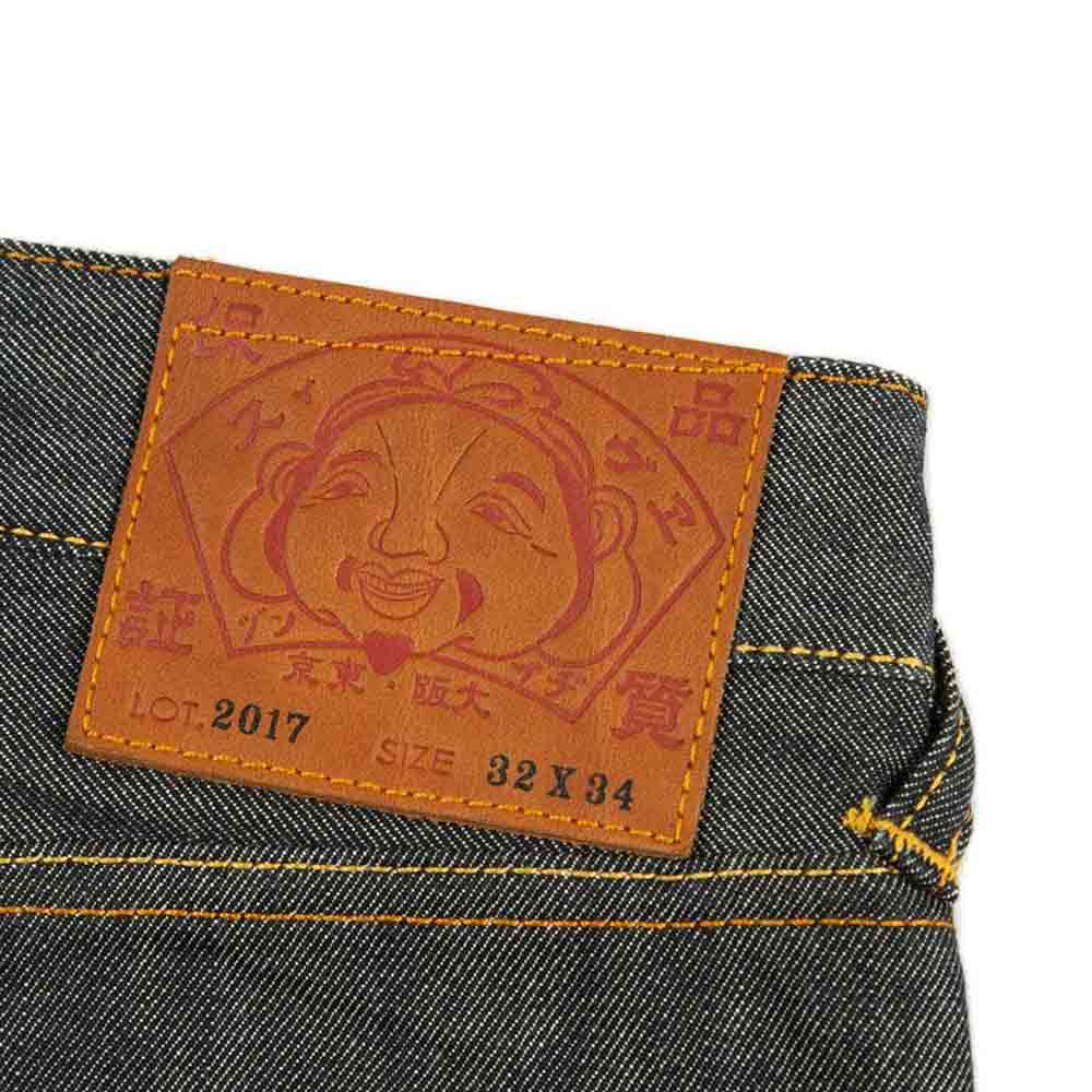 DAICOCK PRINT MIT EMBROIDERED KAMON CARROT FIT JEANS #2017