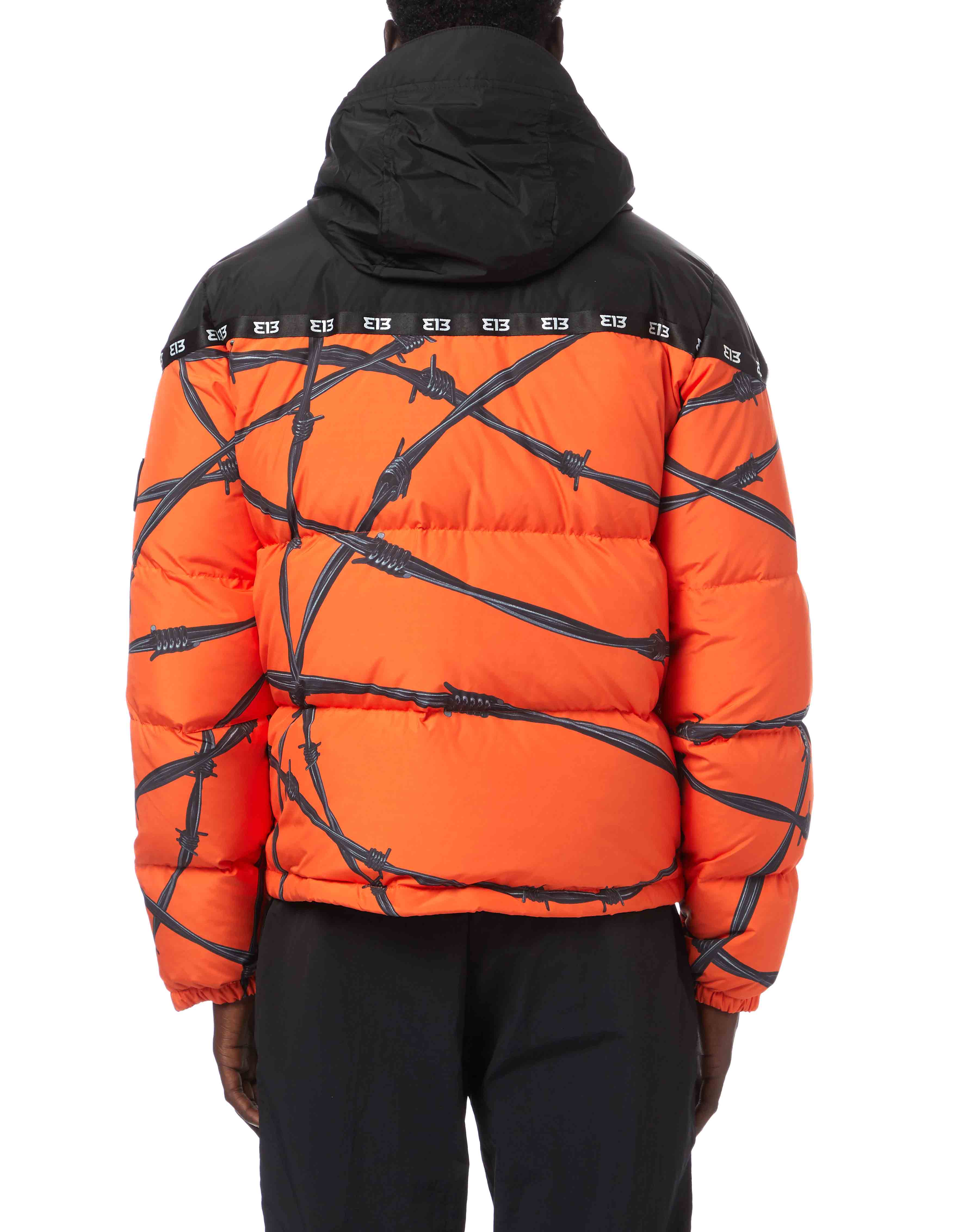 MEDIUM WEIGHT PUFFER JACKET BARBED WIRE