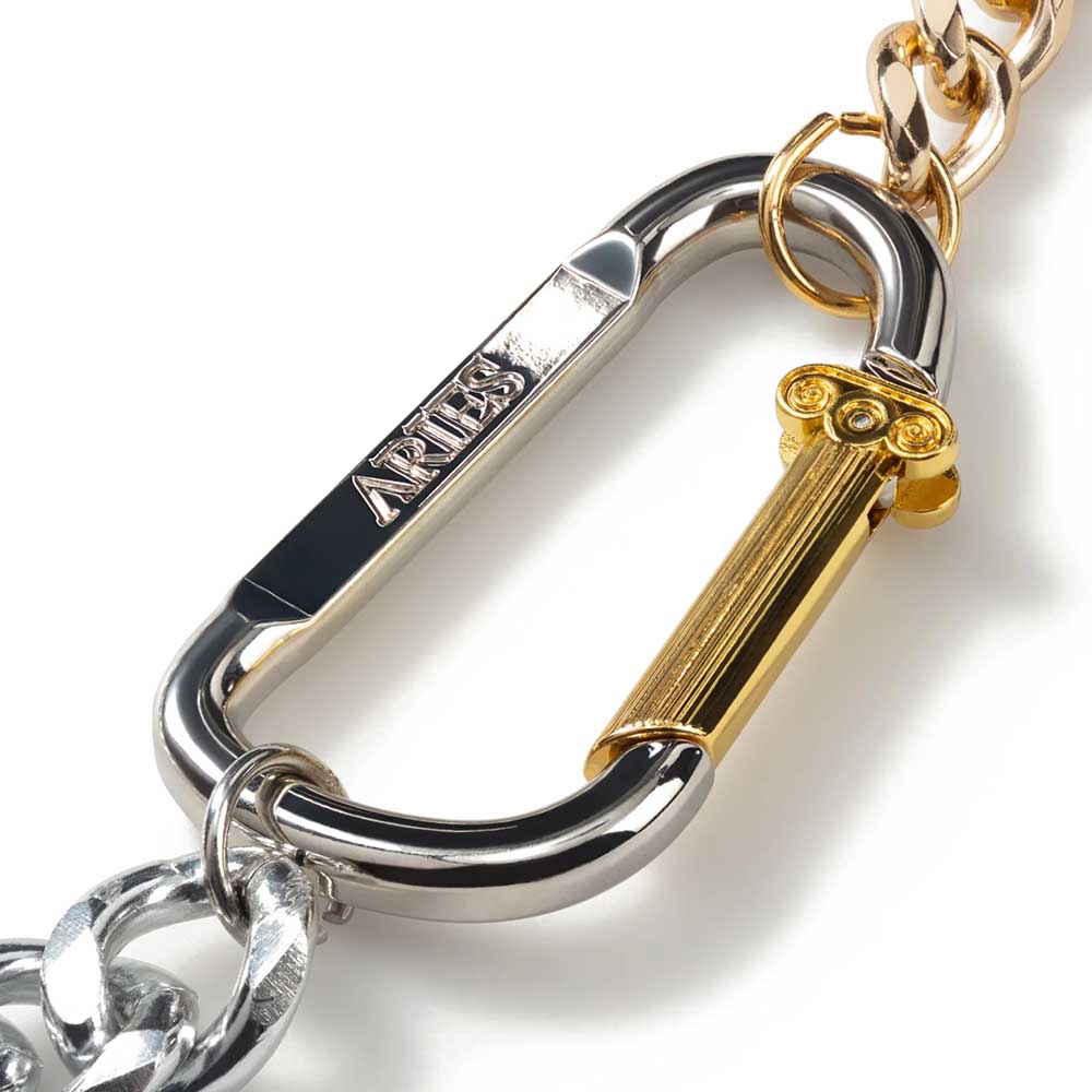 COLUMN CARABINER SILVER HALSKETTE