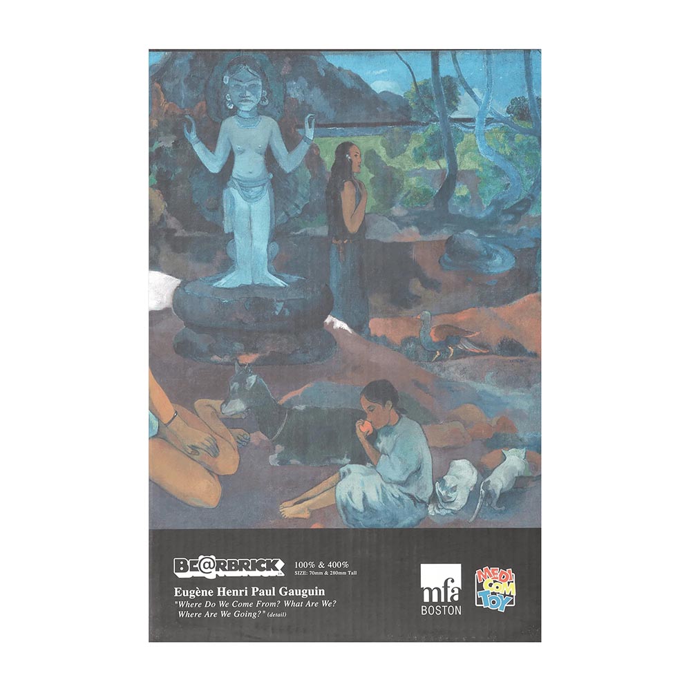 BEARBRICK 400% GAUGUIN WHERE DO WE WIE VON? WHAT ARE WE? WHERE ARE WE GOING? 2-PACK