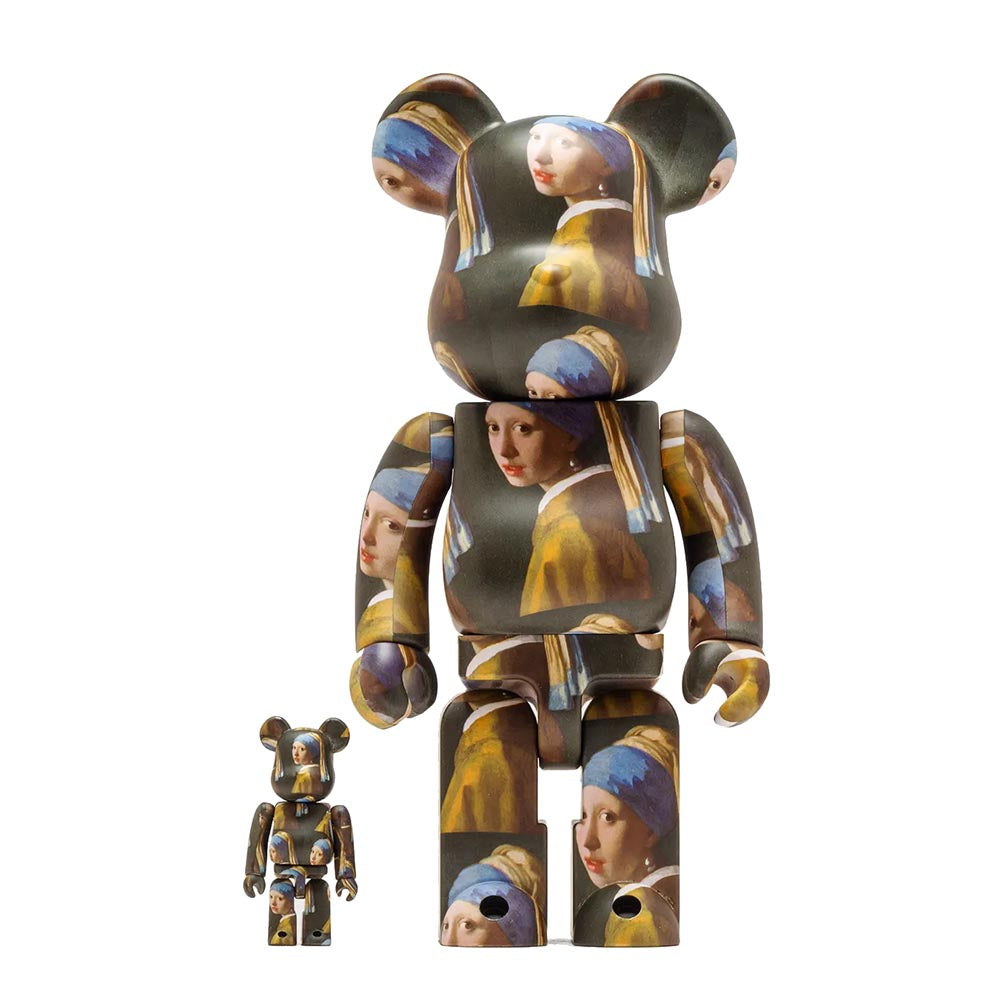 BEARBRICK 400% VERMEER MÄDCHEN MIT EINEM PERLENOHRRING 2ER-PACK
