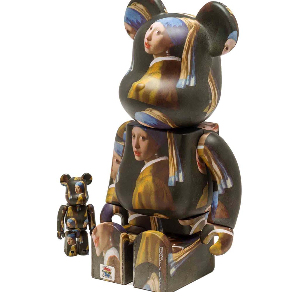 BEARBRICK 400% VERMEER MÄDCHEN MIT EINEM PERLENOHRRING 2ER-PACK