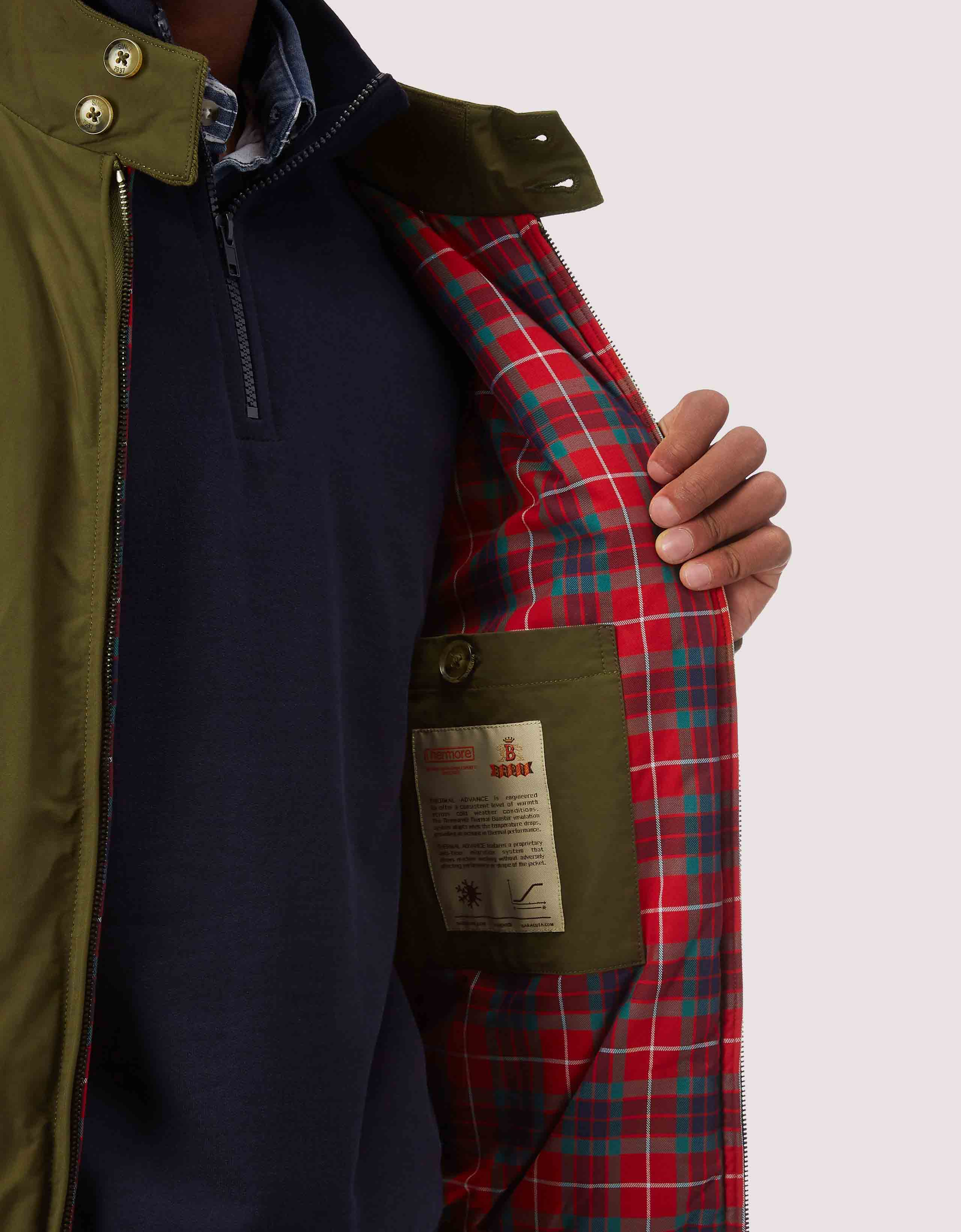 G9 THERMAL HARRINGTON JACKE GREEN BEECH