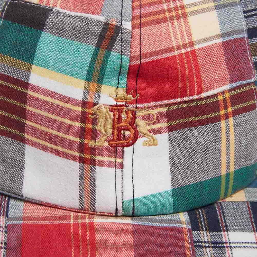 PATCHWORK MADRAS BASEBALLMÜTZE
