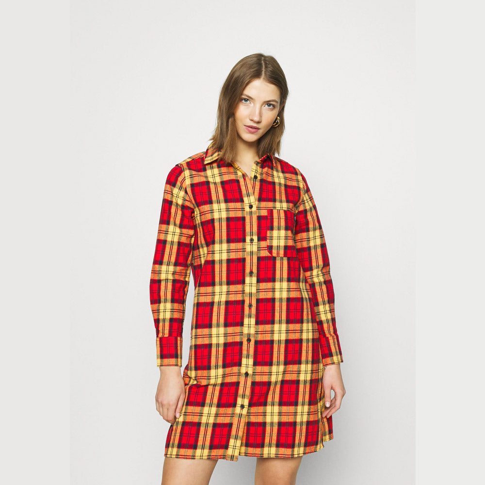 NEUES IBERIA FIERY RED KLEID