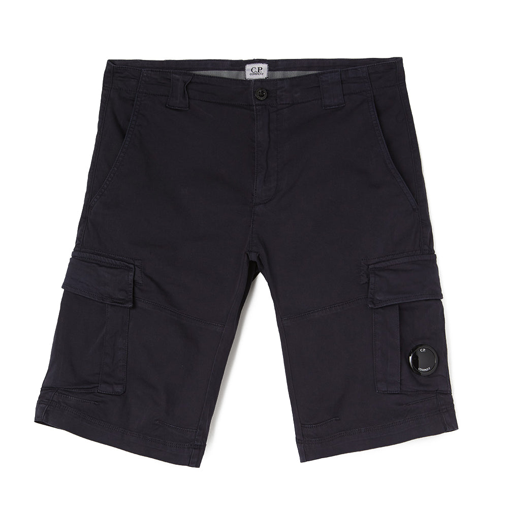 STRETCH SATIN GARMENT DYED CARGO SHORTS