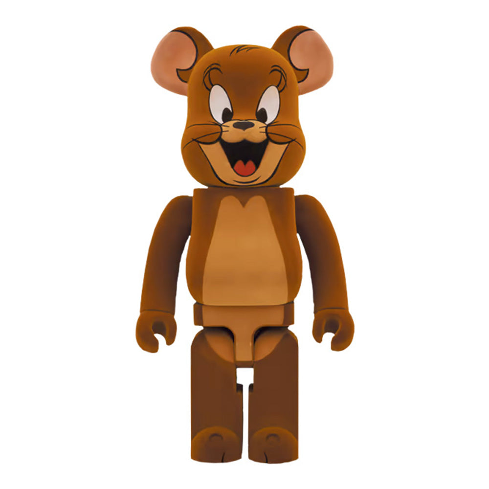 BEARBRICK 1000% TOM UND JERRY FLOCKED JERRY