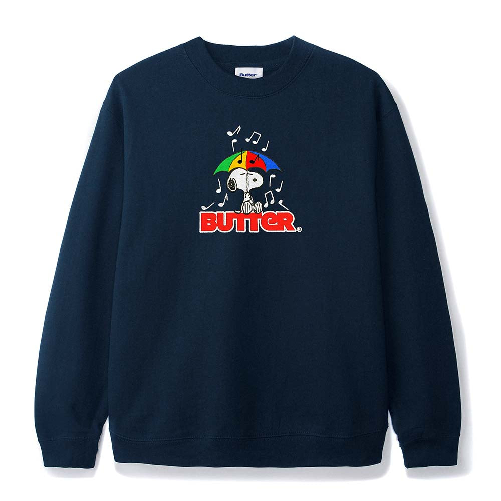 PEANUTS REGENSCHIRM EMBROIDERED CREWNECK SWEATSHIRT