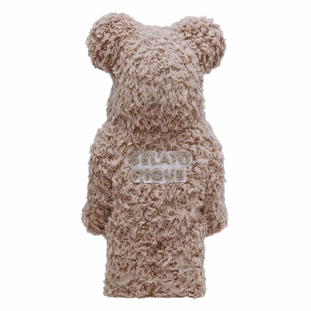 BEARBRICK 400% EIS PIQUE STROHHALME BEIGE