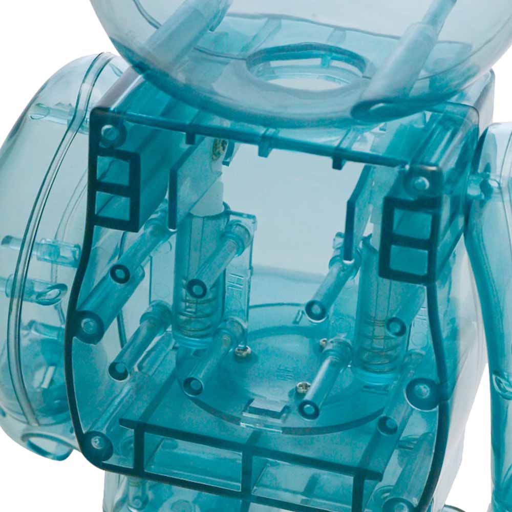 BEARBRICK 1000% EIS PIQUE STROHHALME MINT WHITE