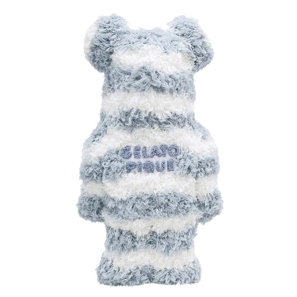 BEARBRICK 400% EIS PIQUE STROHHALME MINT WHITE