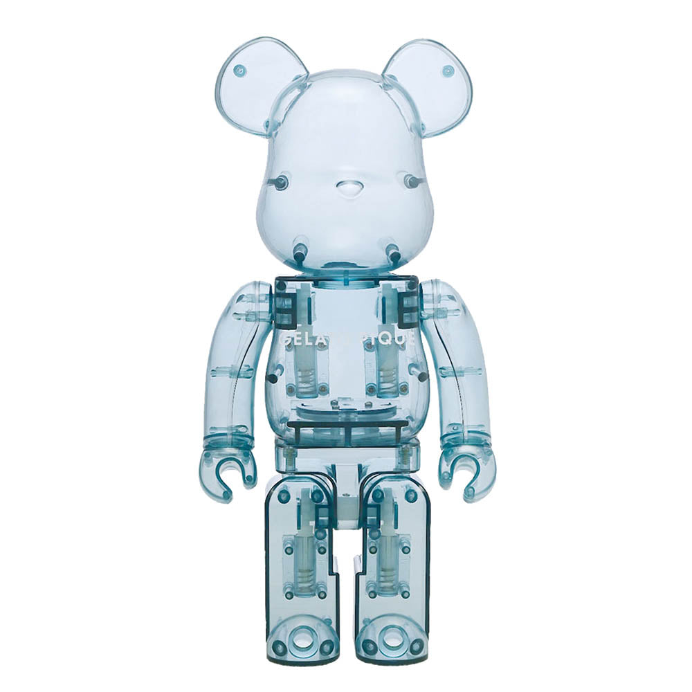 BEARBRICK 400% EIS PIQUE STROHHALME MINT WHITE