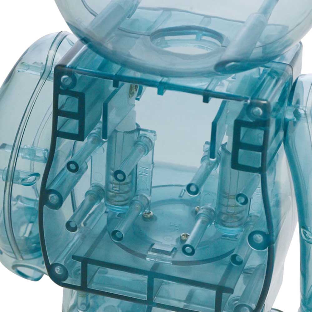 BEARBRICK 400% EIS PIQUE STROHHALME MINT WHITE